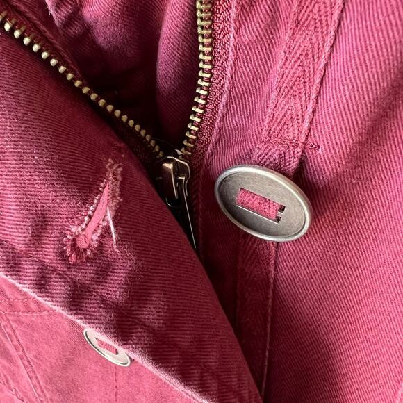 Hurley Jacket Womens Size Small Burgundy Winchester Woven Full Zip with Hood - Picture 11 of 16